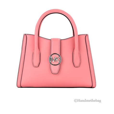 michael kors tea rose crossbody|Michael Kors Gabby Small Tea Rose Faux Leather Top Zip .